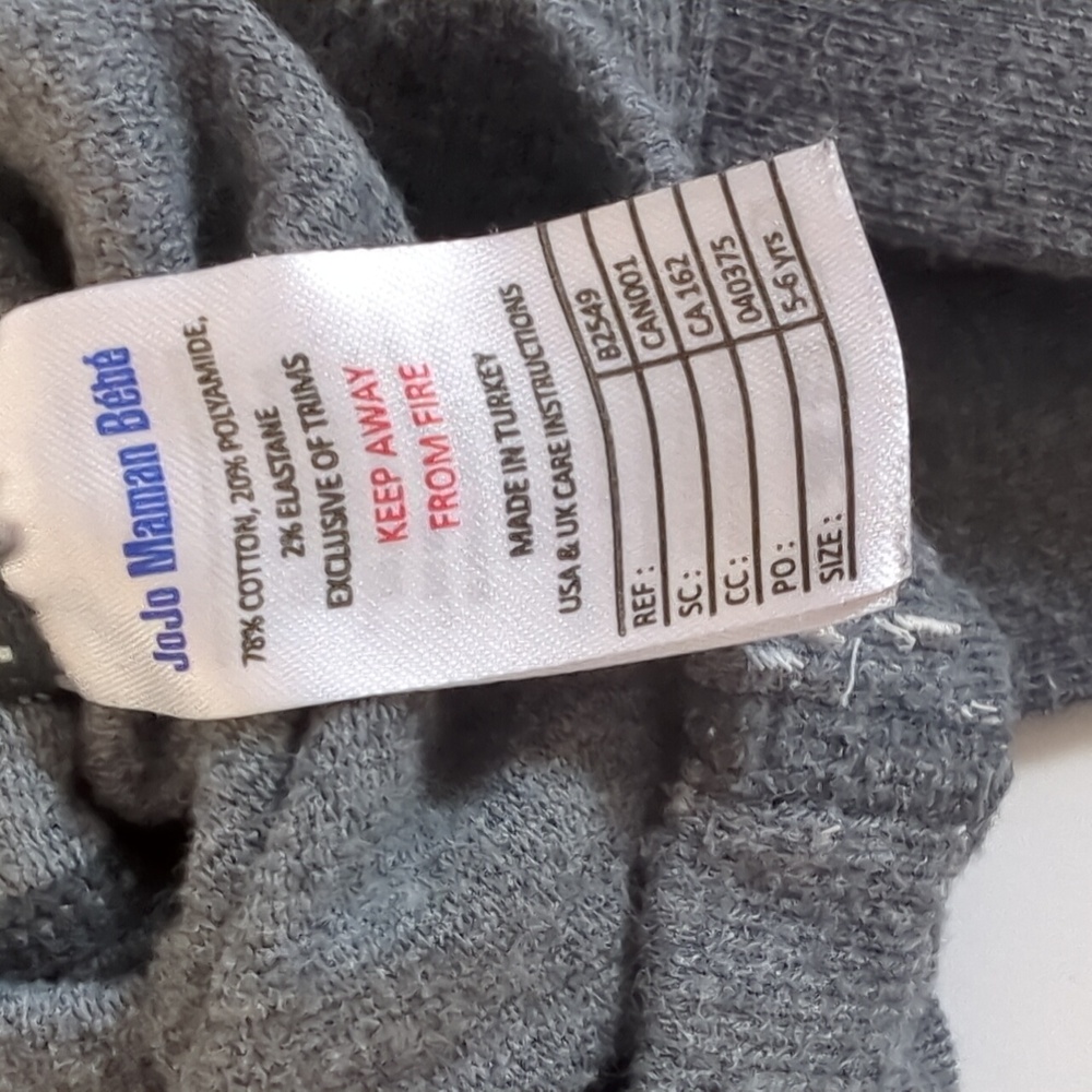 Jojo Maman Bebe Tights Size 5-6yrs - Picture 5 of 5